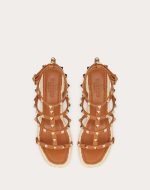 ROCKSTUD WEDGE SANDAL WITH CALFSKIN STRAPS 95MM - Image 3